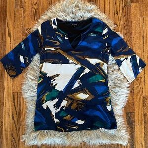 Abstract Print Tunic / Mini Dress